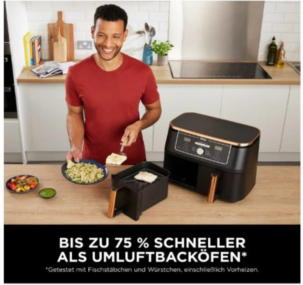 Hot Air Fryer,  2 Large Frying Compartments, - Image 2