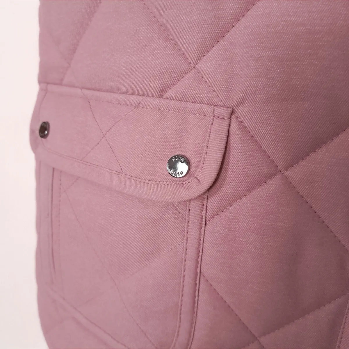Dash Dusty Pink Diamond Quilted Vest Gilet 18UK - Image 3