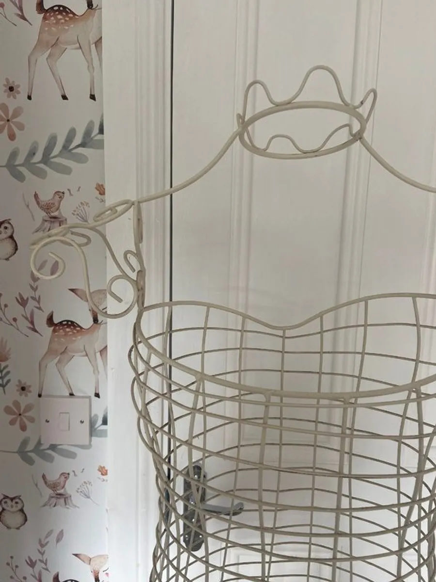 Cream wrought iron tailors dummy - Image 3