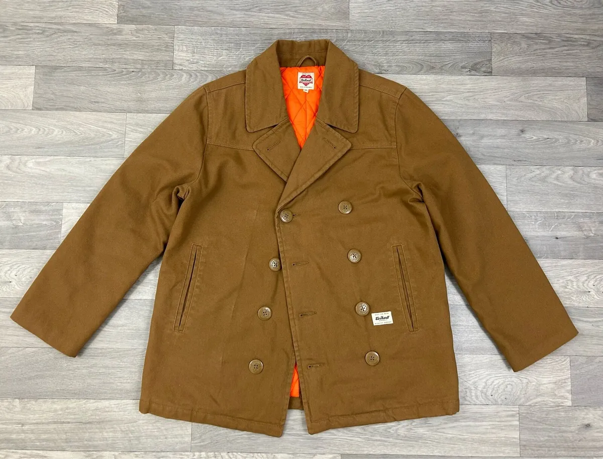 Carhartt WIP Padded Pea Coat Jacket Mens Medium - Image 1