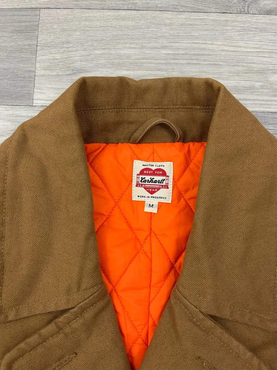 Carhartt WIP Padded Pea Coat Jacket Mens Medium - Image 4