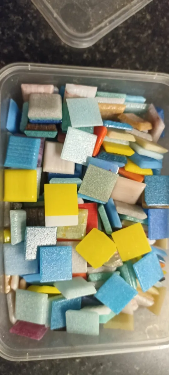 Small Container of Mosaic  tiles