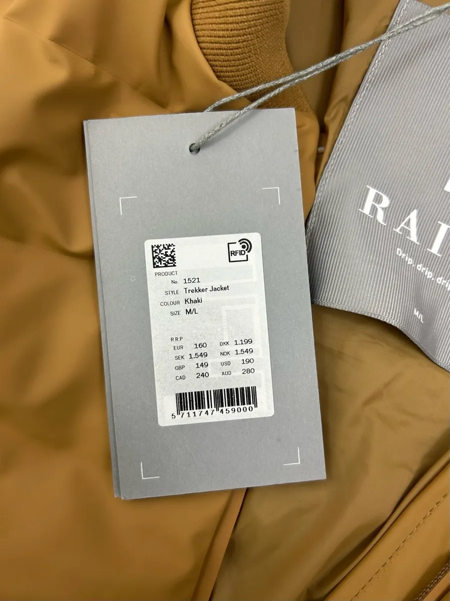 NEW Rains Trekker Waterproof Padded Bomber Jacket - Image 4