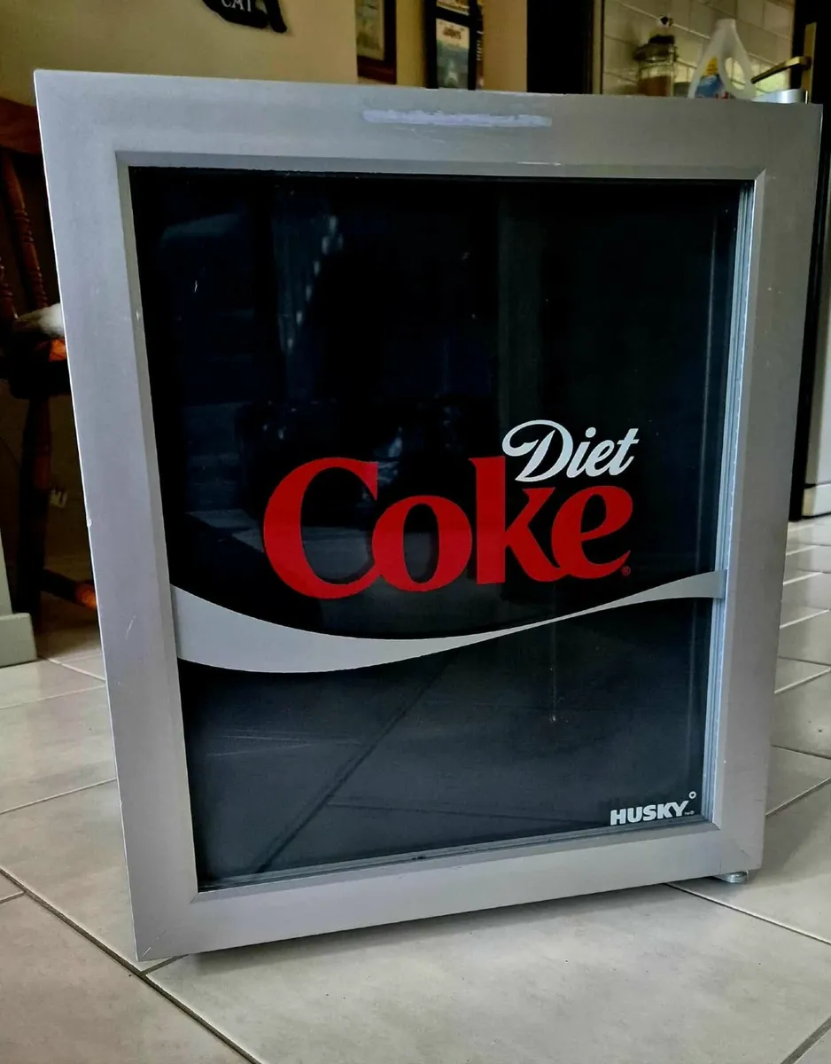 Husky Diet Coke Design Glass Door Fridge - Image 1