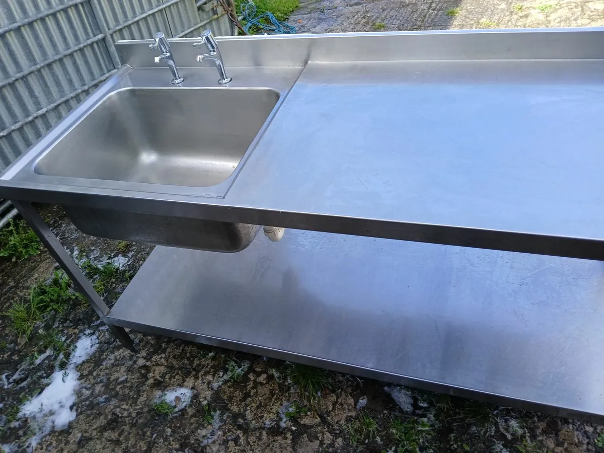 Stainless steel cabbinet sink unit complete - Image 2
