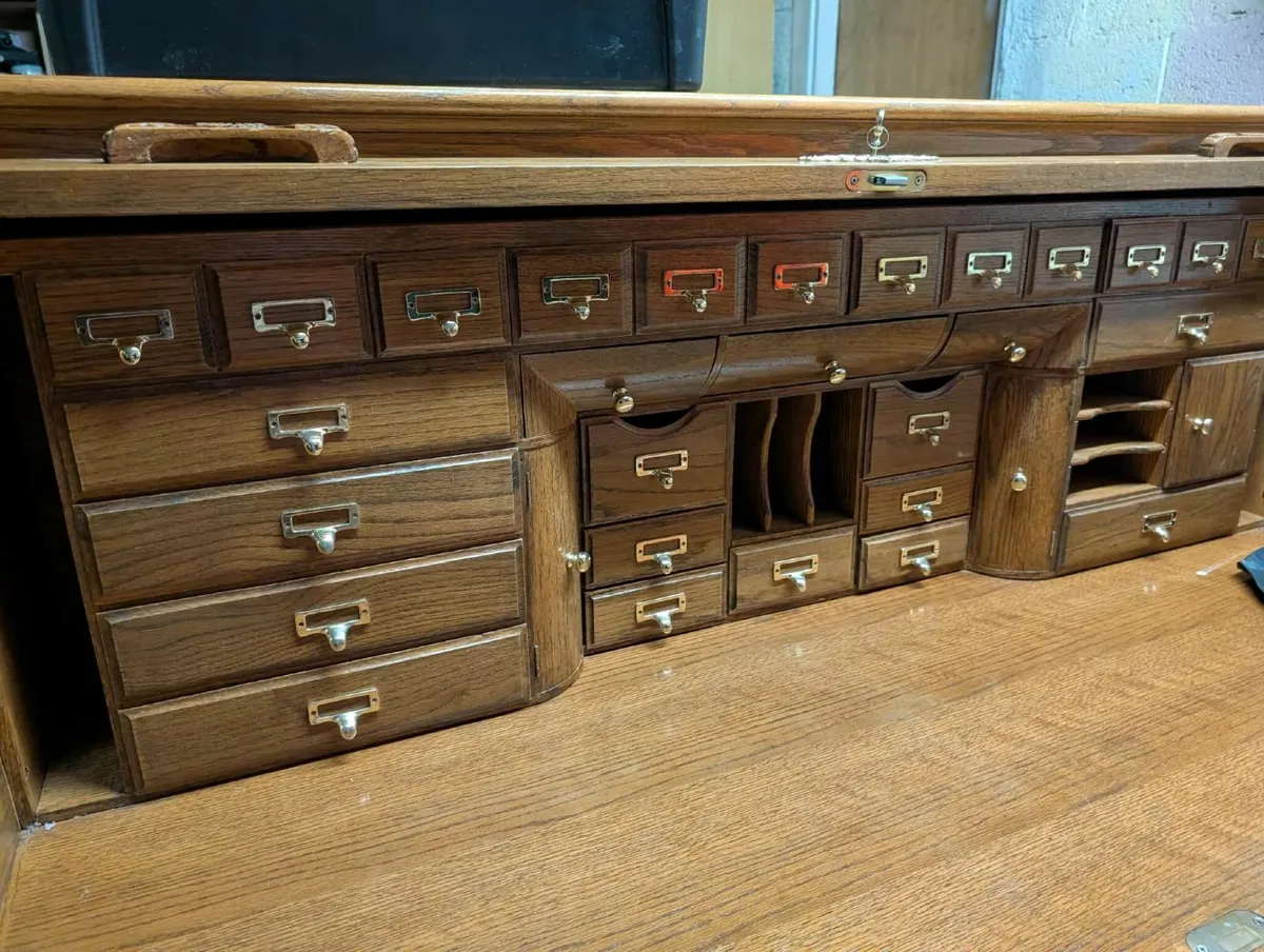 Roll Top Writing Desk - Image 4