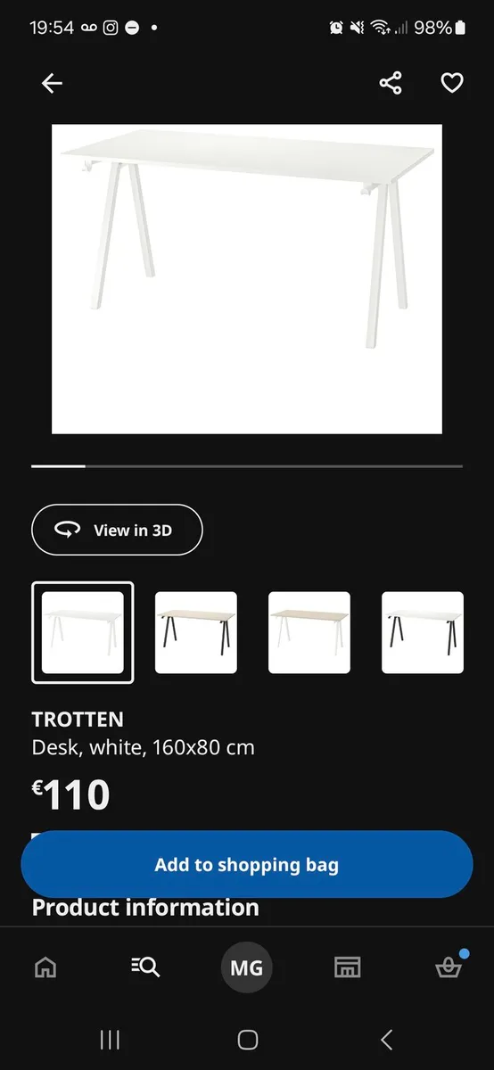 Ikea TROTTEN Desk - Image 3