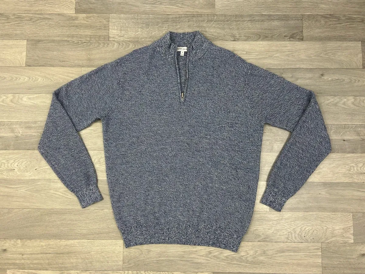 Peter Millar Merino Wool Blend Half Zip Jumper M - Image 1
