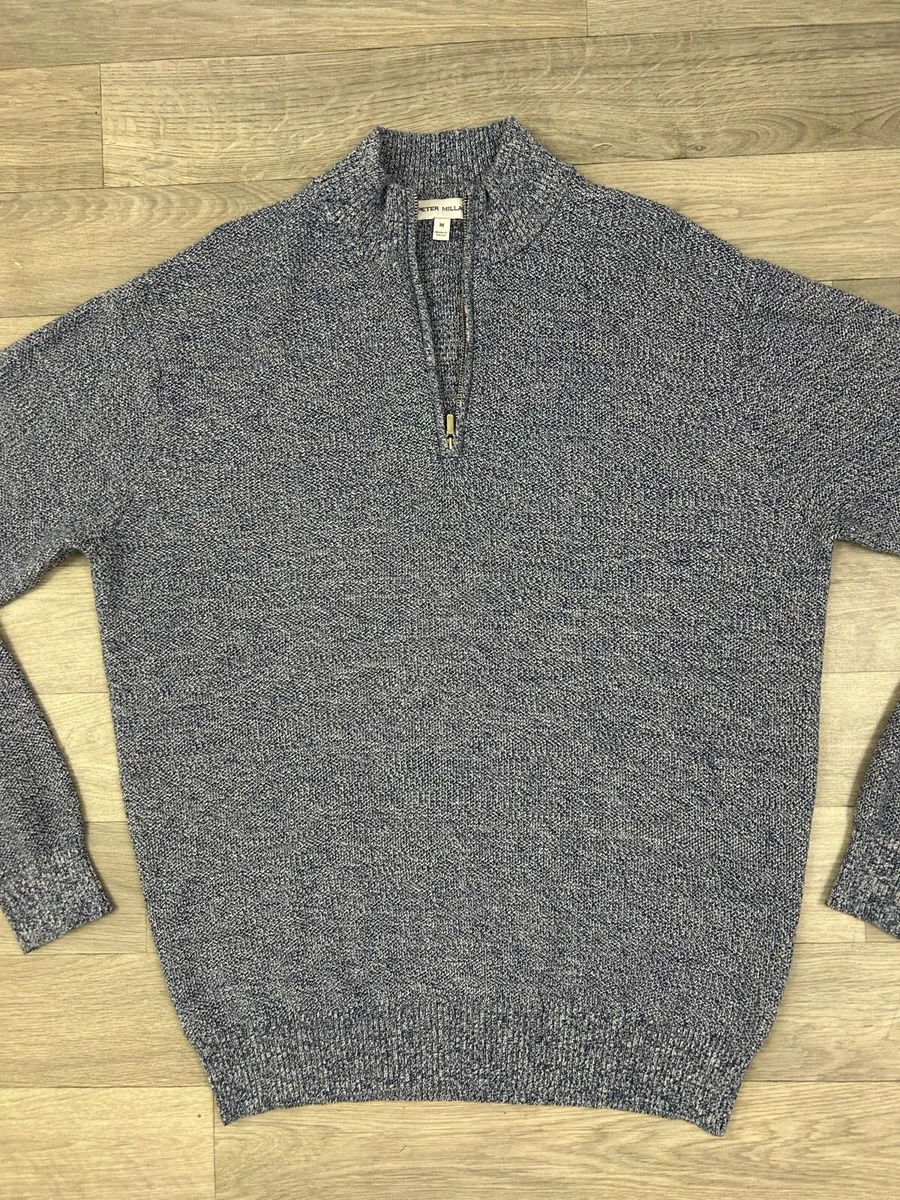 Peter Millar Merino Wool Blend Half Zip Jumper M - Image 2