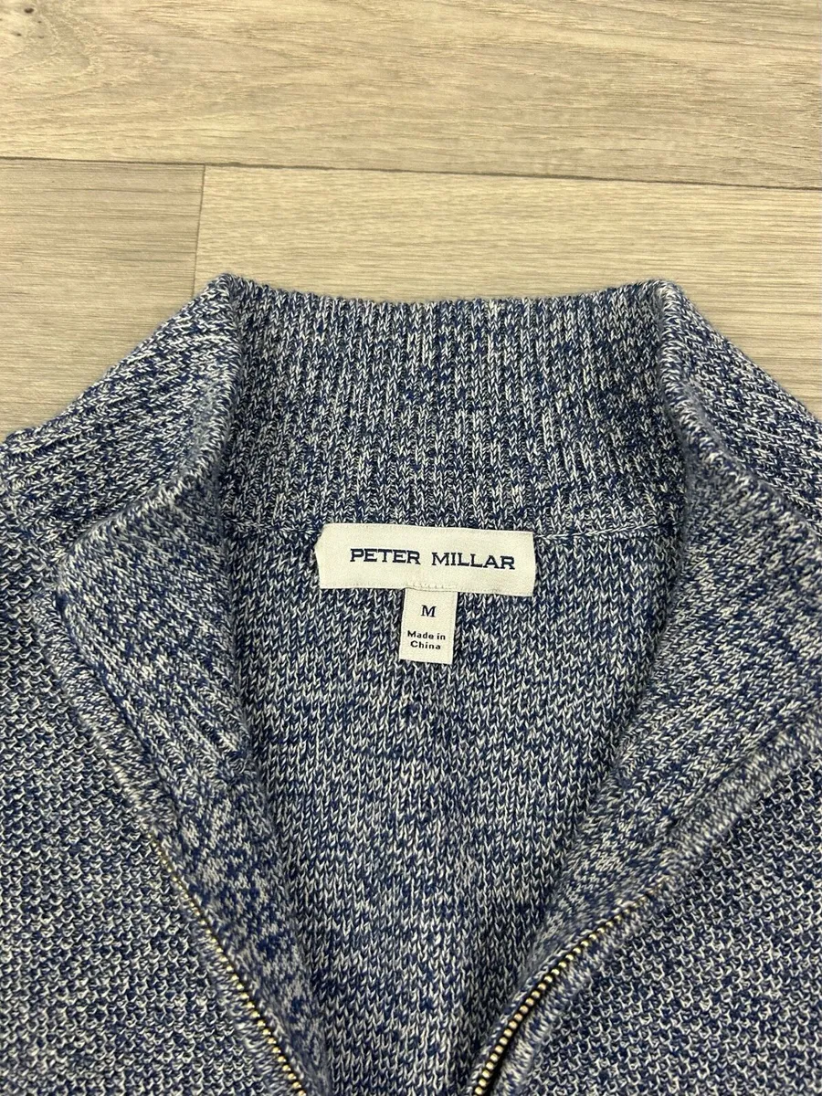 Peter Millar Merino Wool Blend Half Zip Jumper M - Image 4