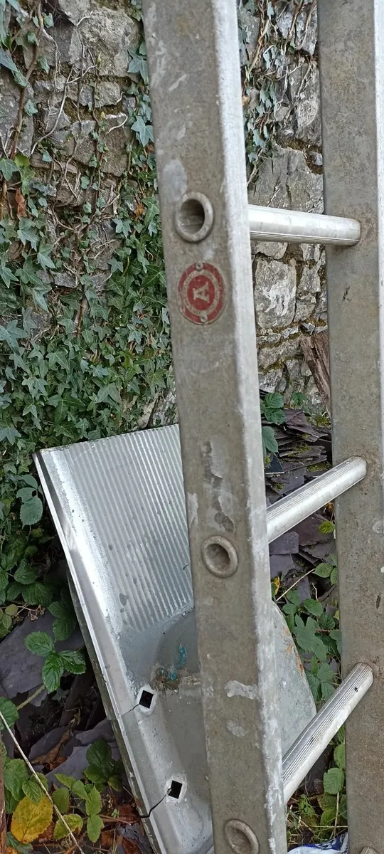 Small Single Section of Aluminium Ladder - Image 1