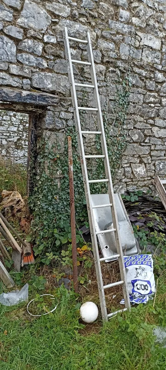 Small Single Section of Aluminium Ladder - Image 2