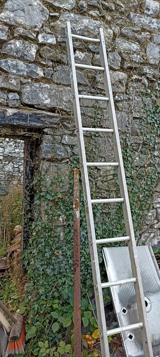 Small Single Section of Aluminium Ladder - Image 3