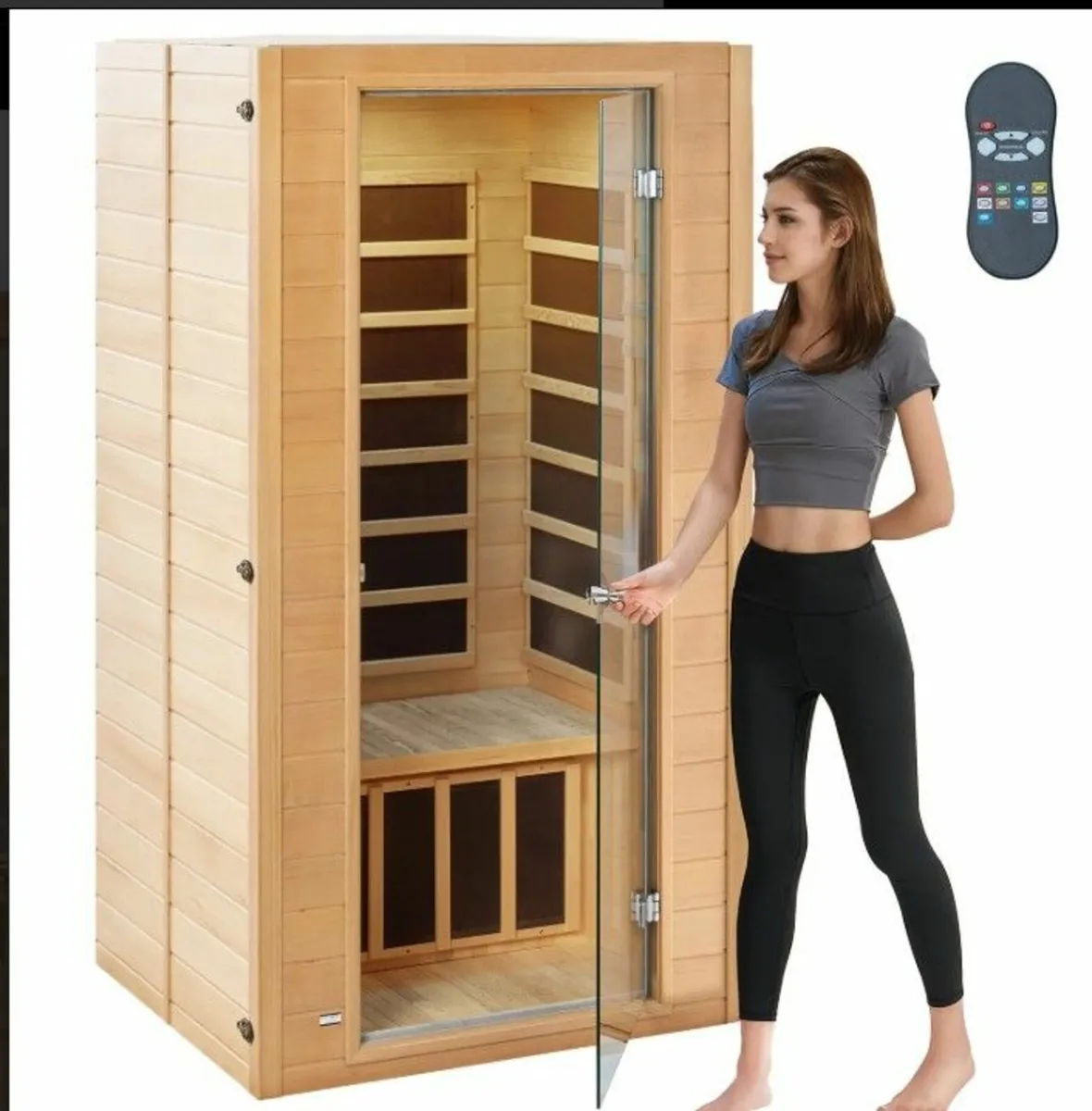 Far-infrared wood sauna,  for 1 to 2 people - Image 1