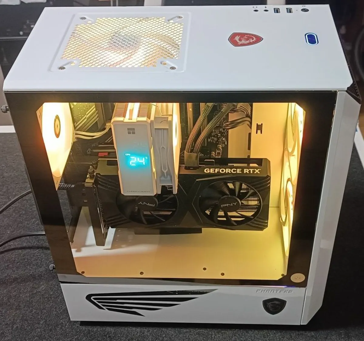 White Phanteks i5 RTX 4070 Super Gaming PC - Image 2