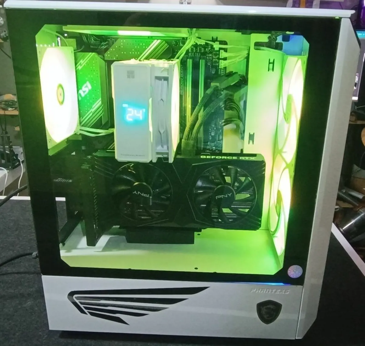 White Phanteks i5 RTX 4070 Super Gaming PC - Image 3