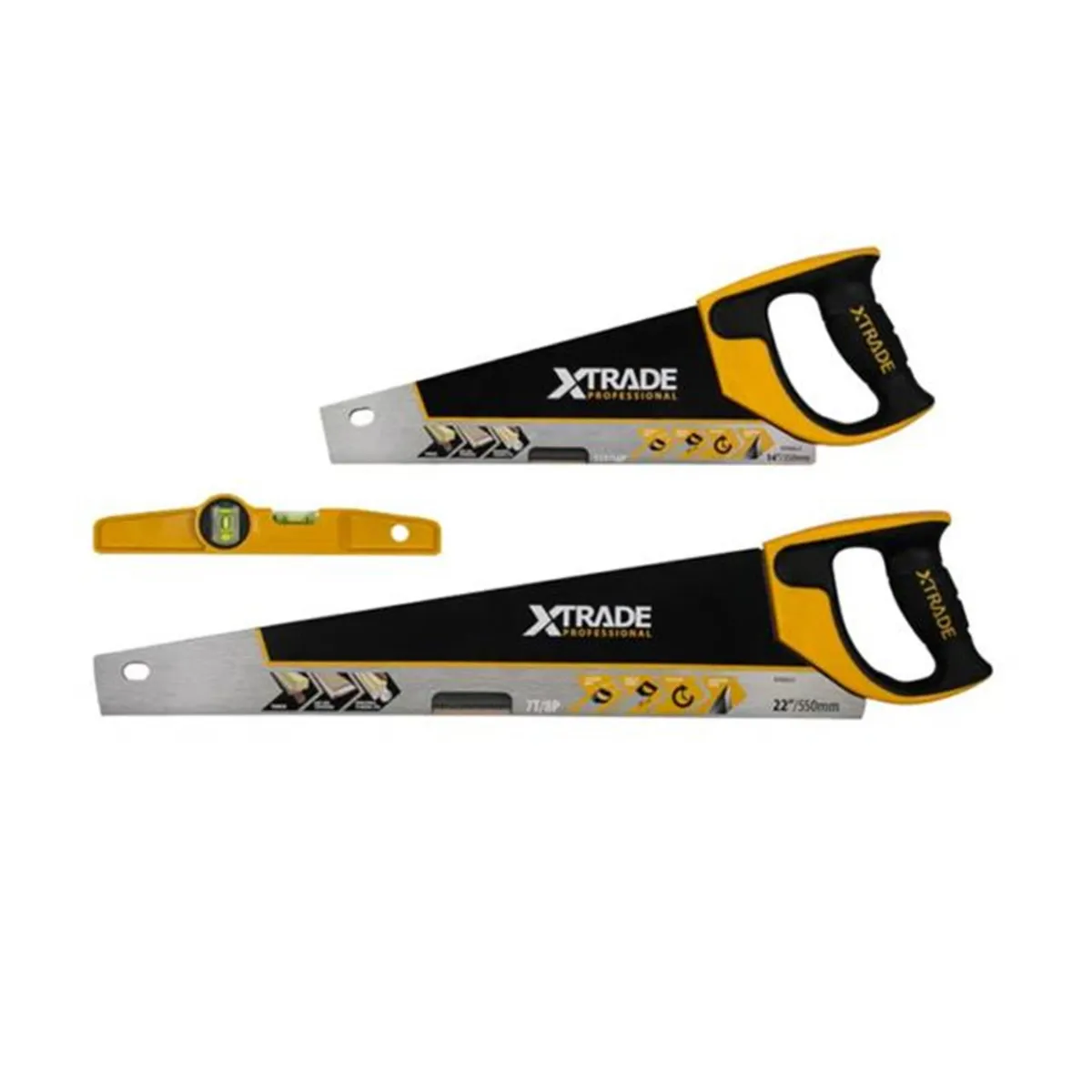 XTrade Pro Handsaw, Toolbox Saw & Spirit - Image 1