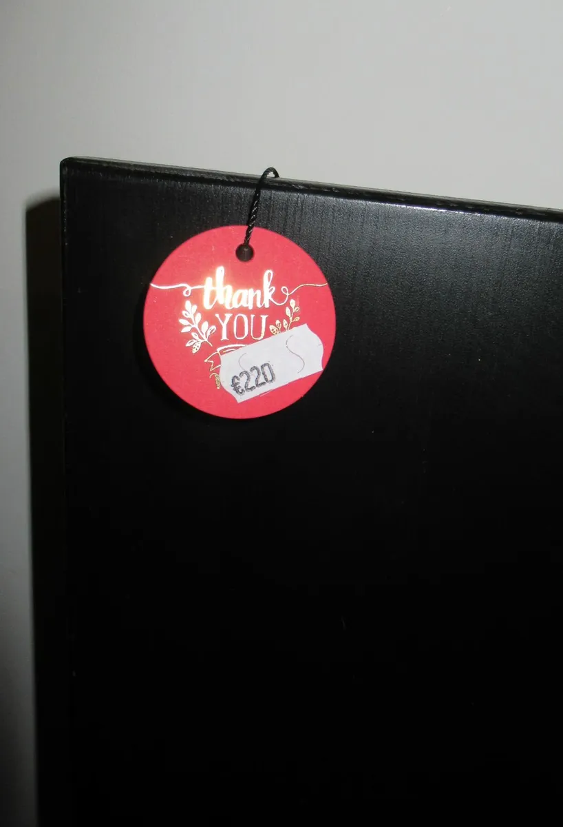 Kitchen table  dinner solid wood black was €220 - Image 1