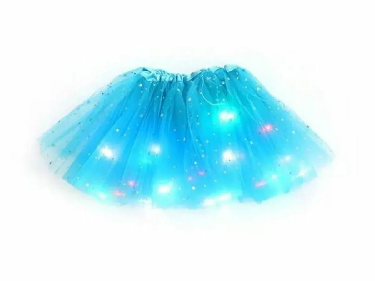 Children's blue tulle skirt one size - Image 4
