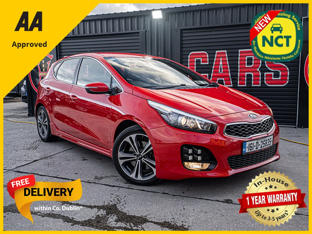 2016 Ceed 1.0 GT-LINE/New NCT/Irish/1yr warranty - Image 1