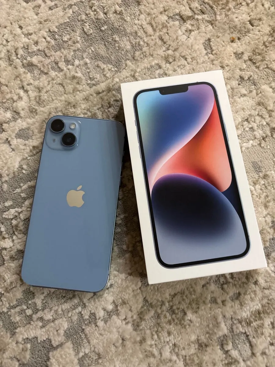 iPhone 14 Plus sim free 128GB blue with box - Image 1