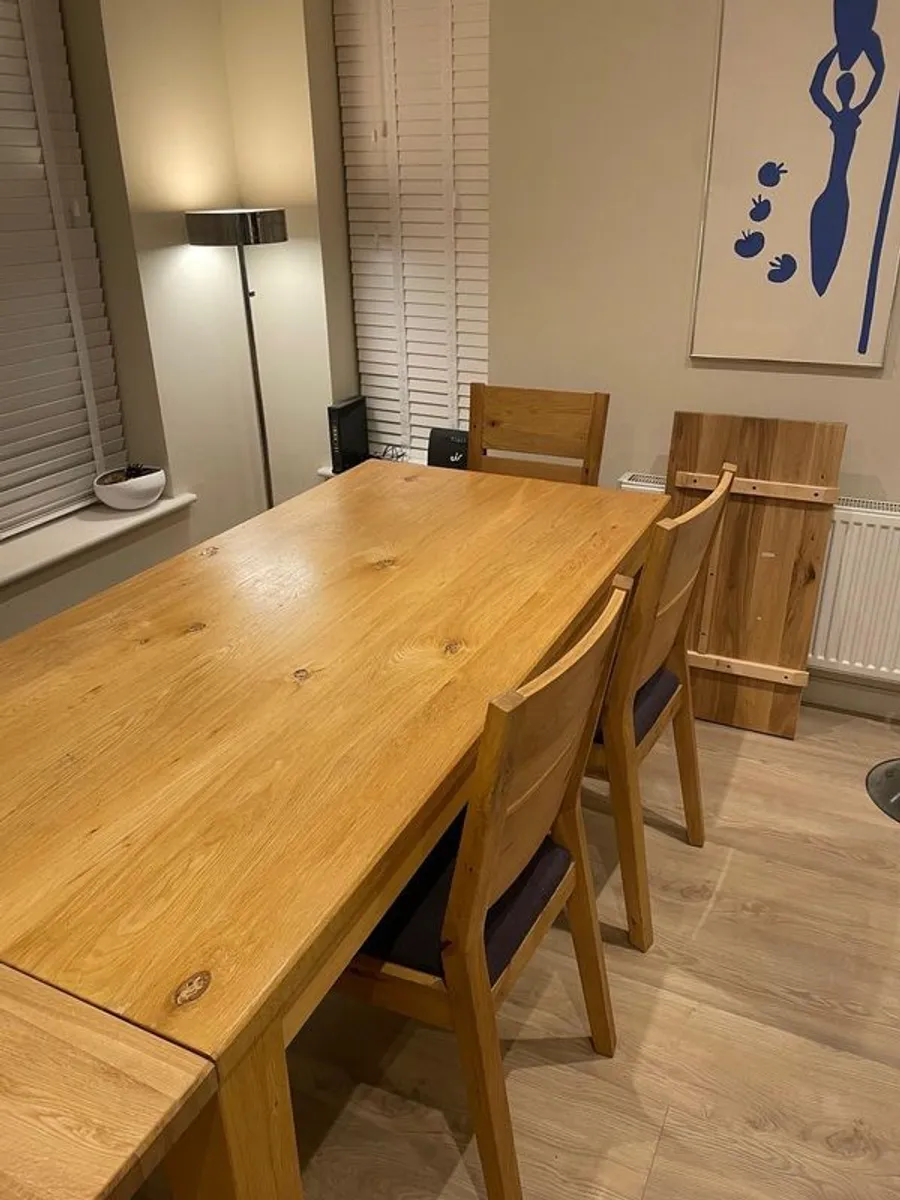 Extendable Dining Table with Matching Chairs - Image 4