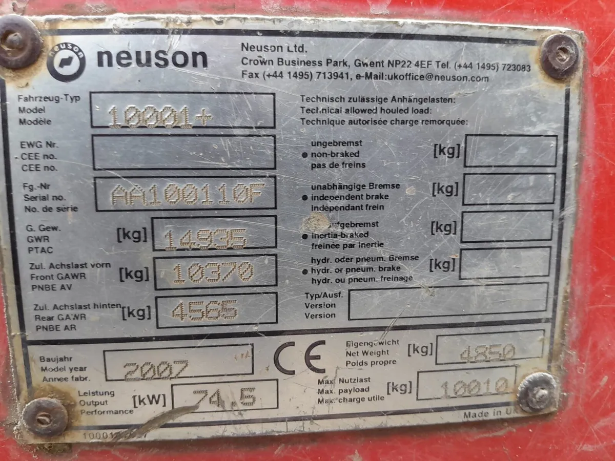 Neauson 10 tonne dumpe r - Image 3