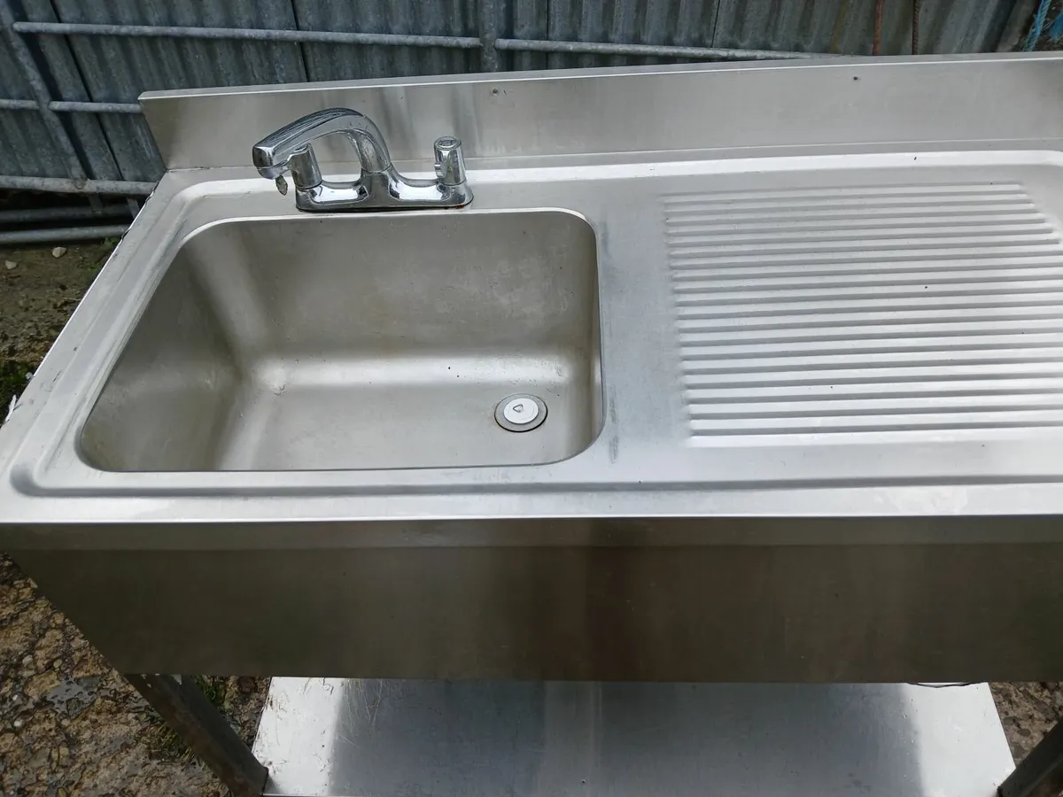 Staneless steel cabbinet sink unit complete - Image 1