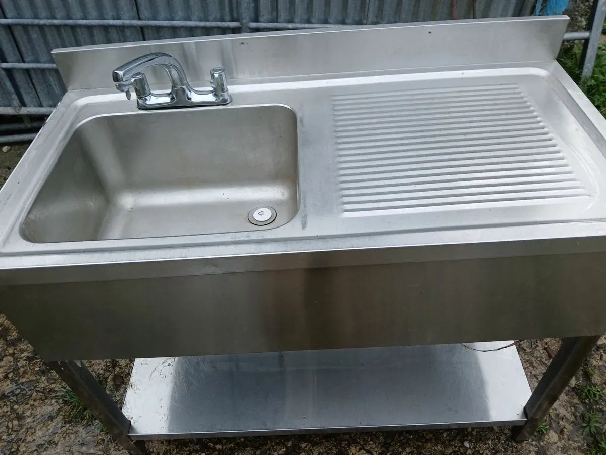 Staneless steel cabbinet sink unit complete - Image 2