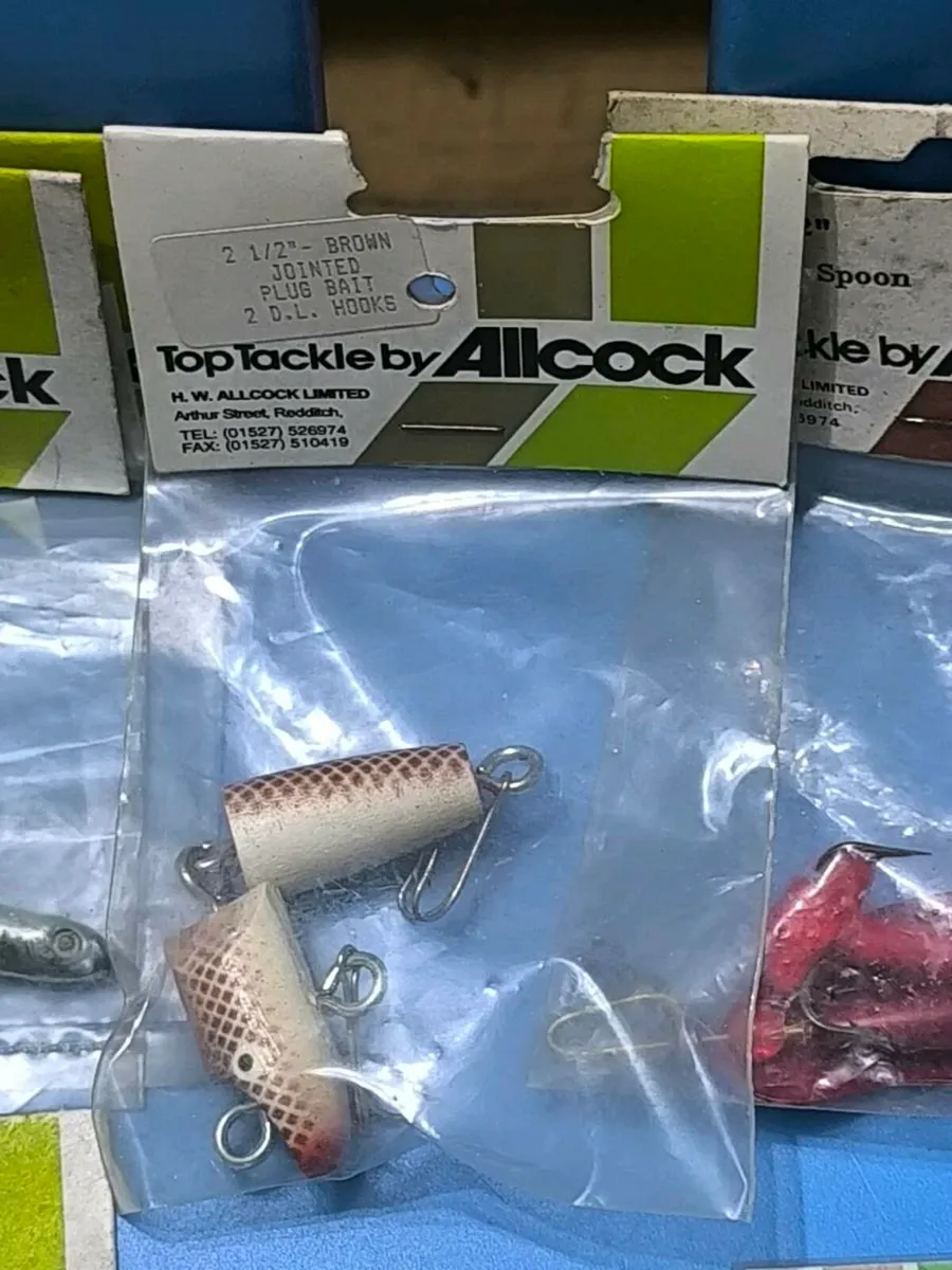 Selection of vintage Allcock lures new old stock - Image 3