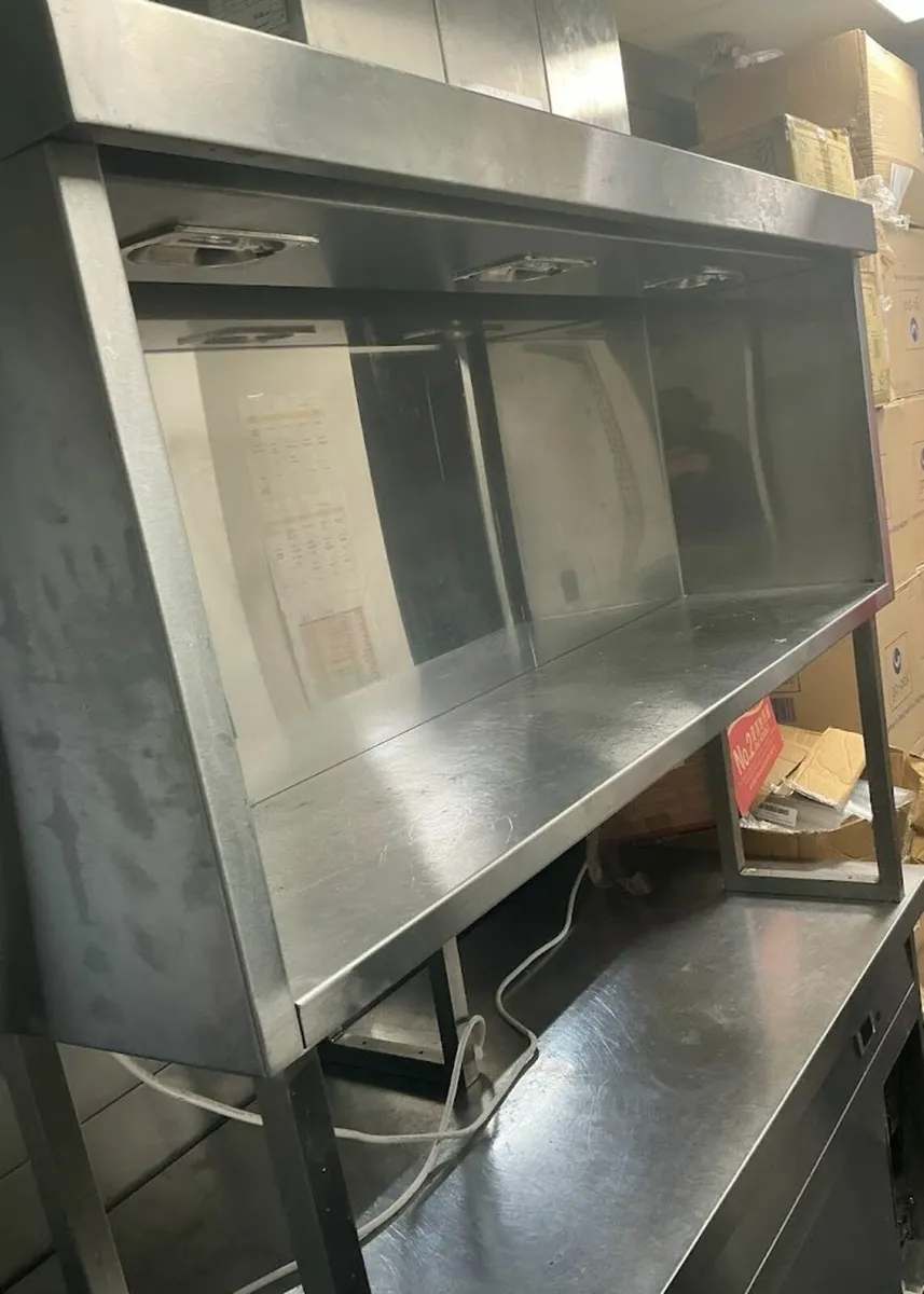 Stainless Steel Heated Gantry / Food Pass Shelf