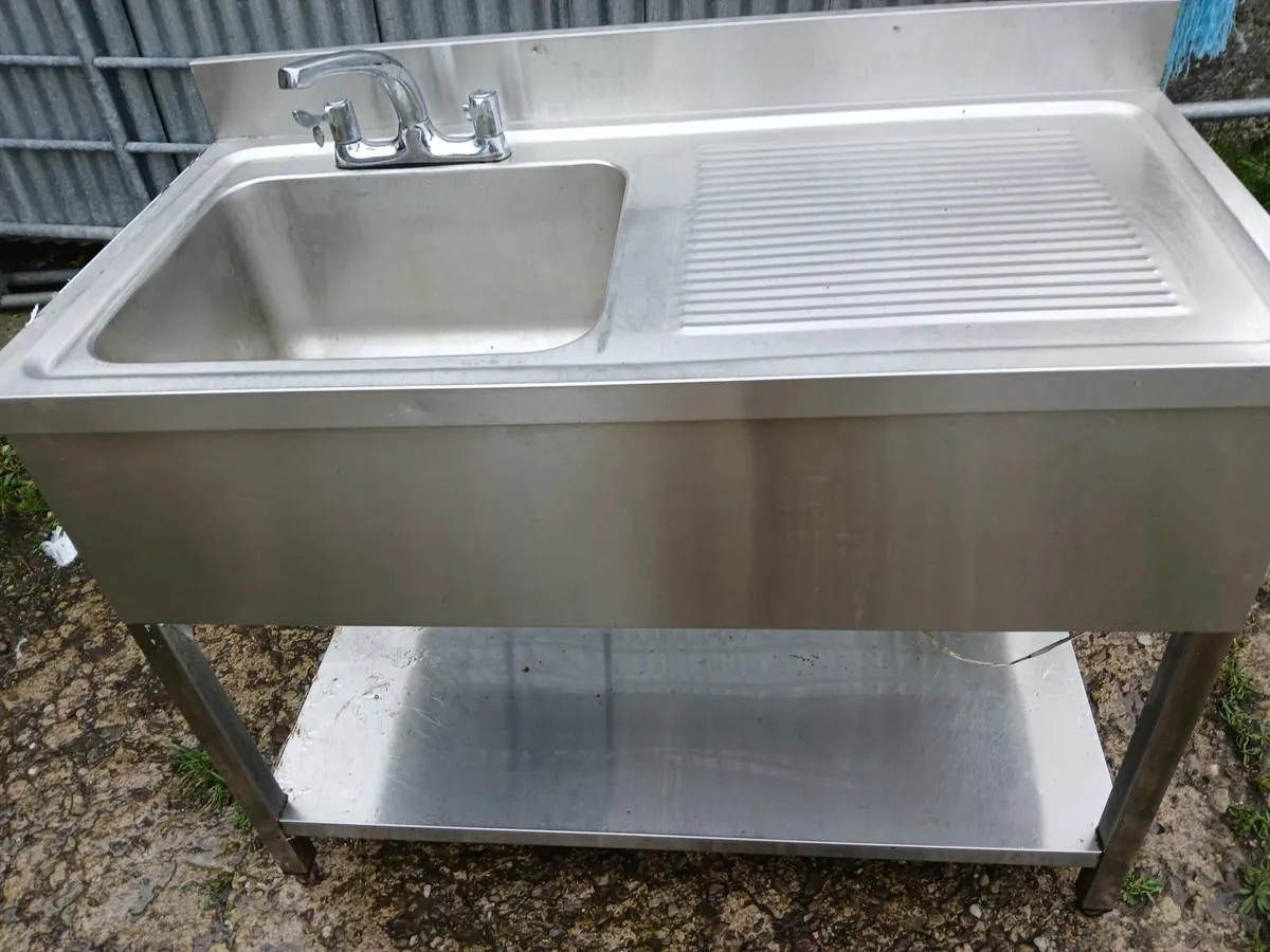 Staneless steel cabbinet sink unit complete - Image 3