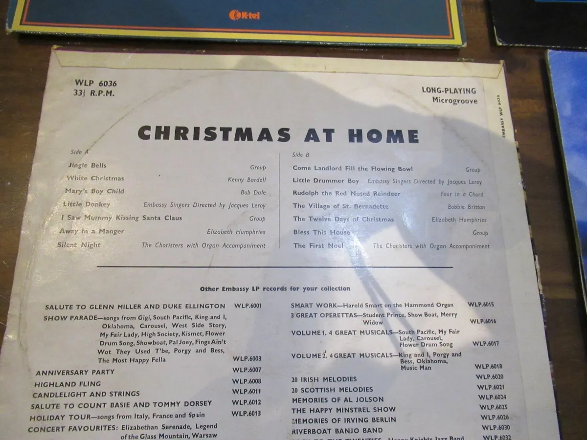 antique vintage CHRISTMAS MUSIC gift records vinyl - Image 3