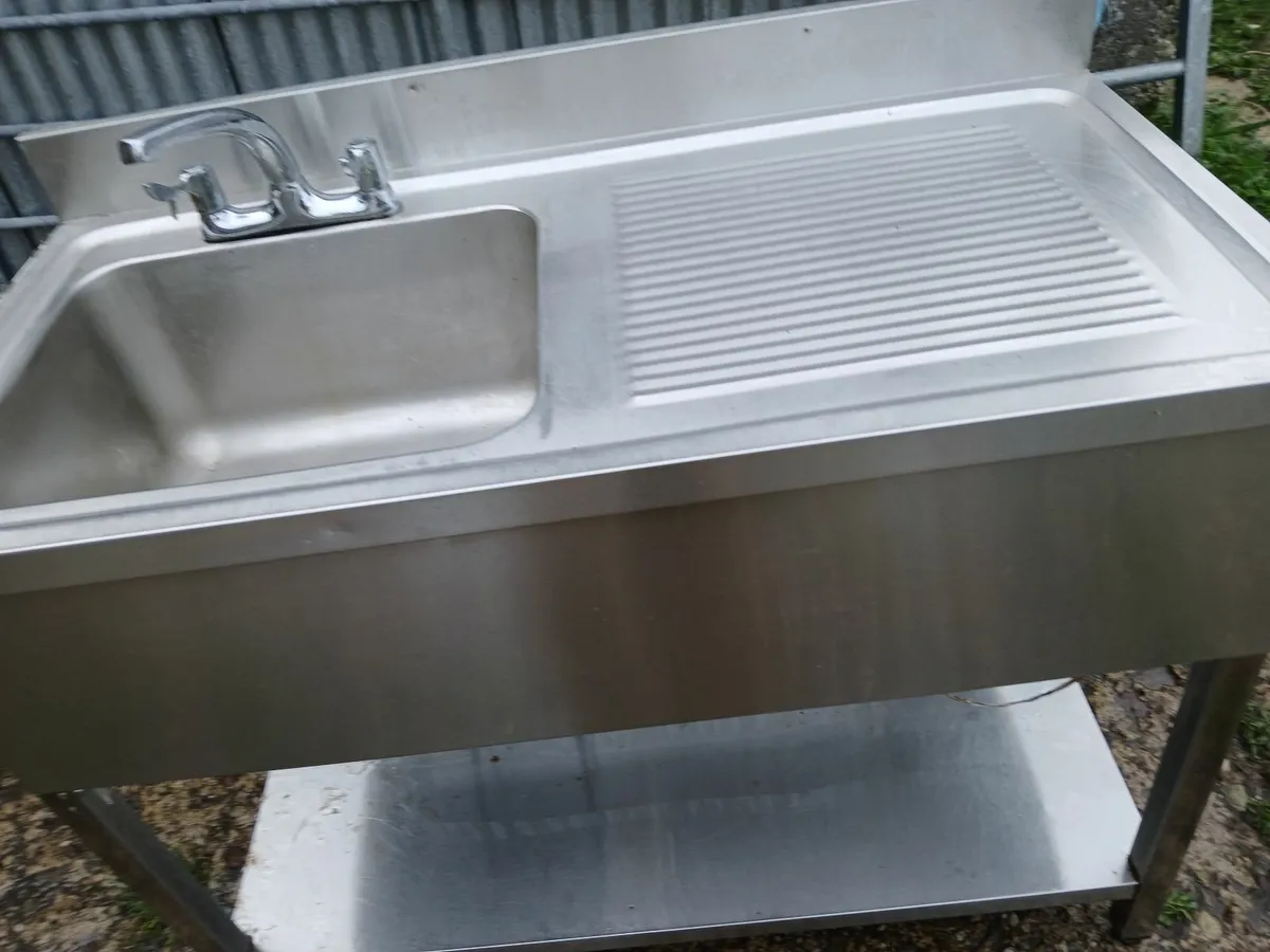 Stainless steel cabbinet sink unit complete - Image 2