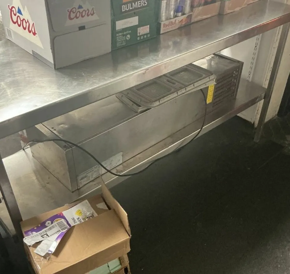 Prep Table with Built-In Heated Holding Drawer