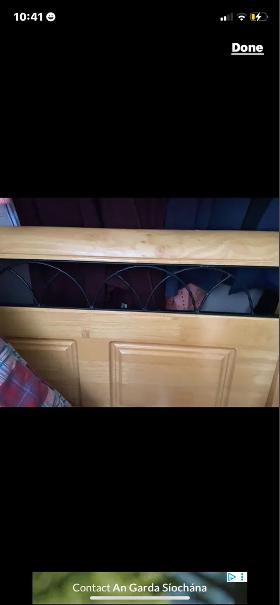Solid wood single bed - Image 2