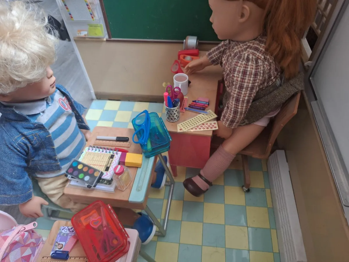 Our generation school house and dolls