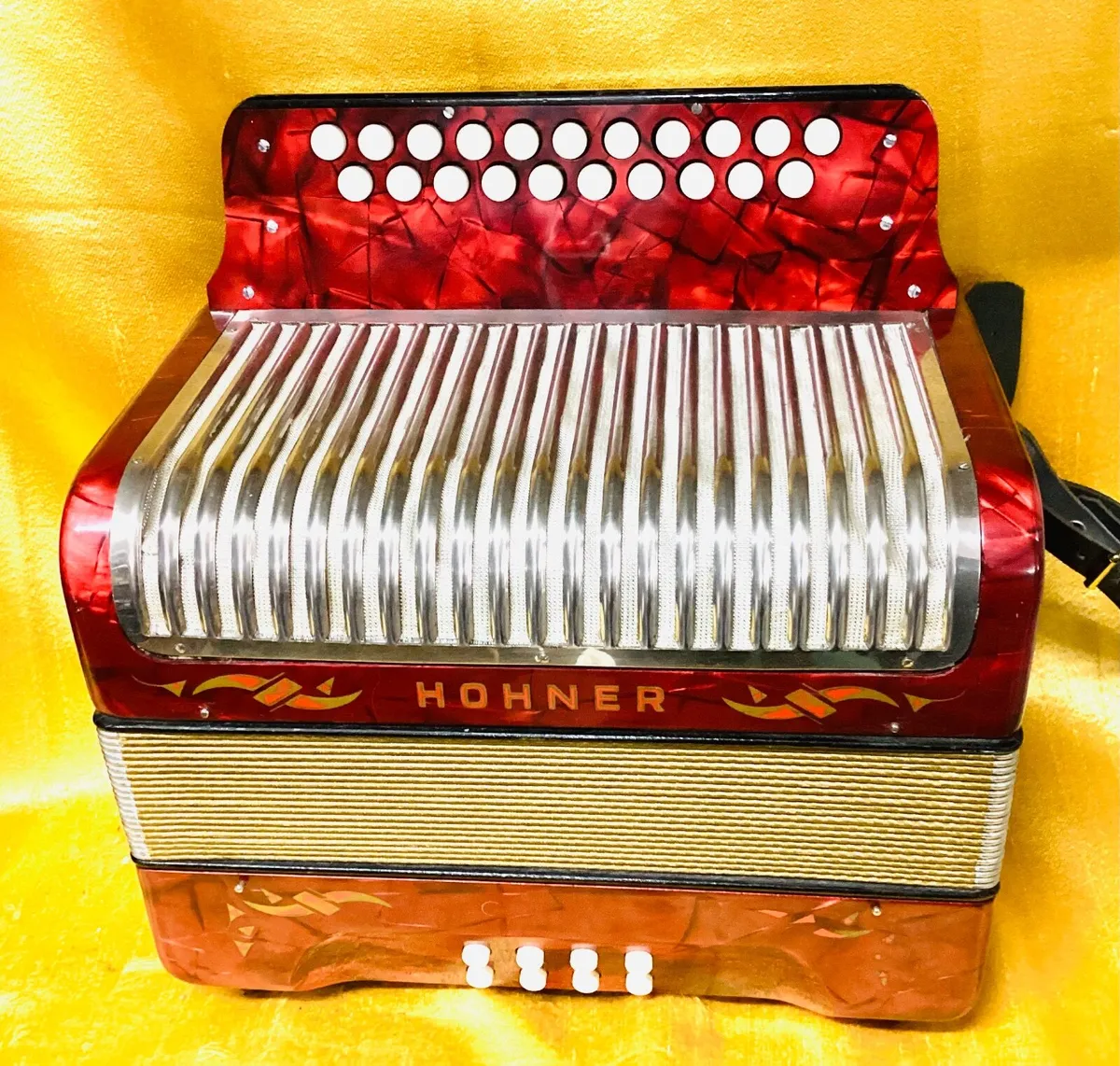 HOHNER CORSO B/C 3 VOICE BUTTON ACCORDION USED - Image 1