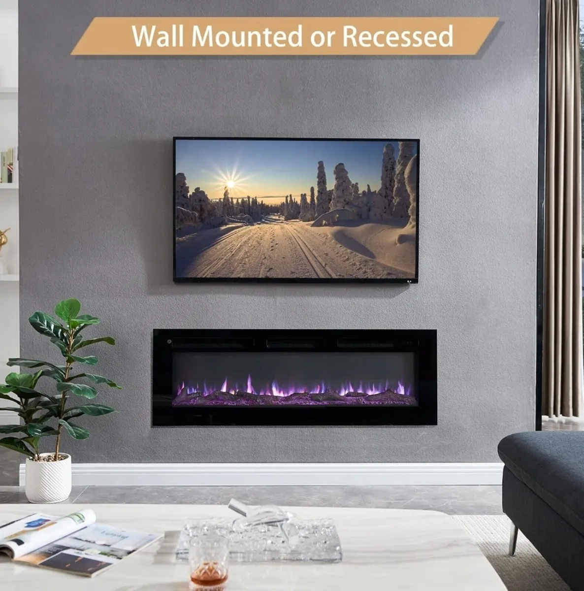 Electric Fireplace New Free delivery - Image 1