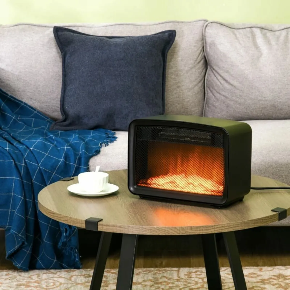 Fireplace Stove, Freestanding or Tabletop, with LE - Image 2