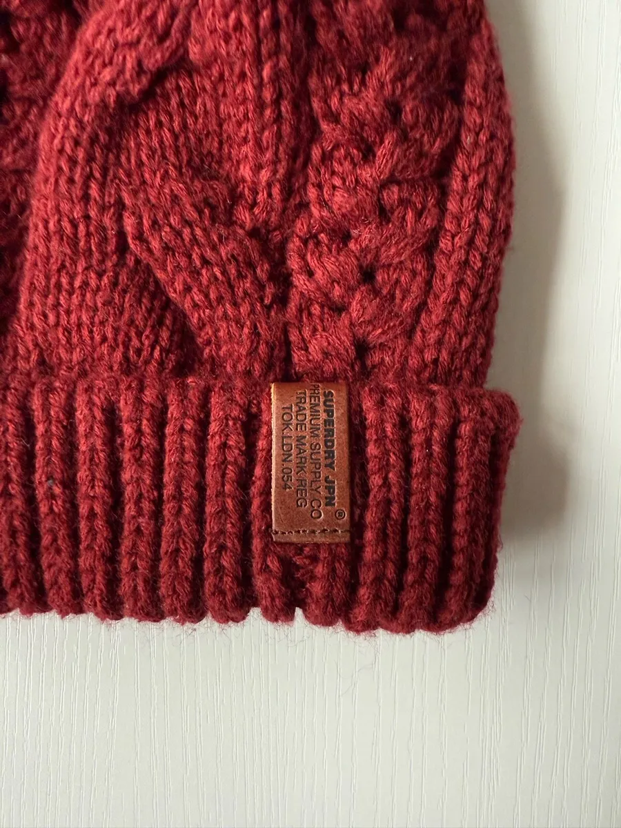 Superdry women ladies beanie hat, like new - Image 2