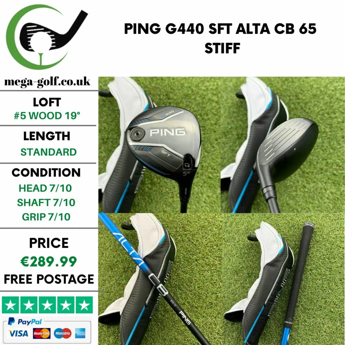 Ping G440 SFT #5 Wood 19° / Alta CB 65 Stiff - Image 1