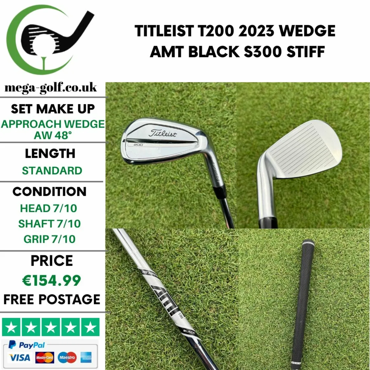 Titleist T200 2023 Wedge Aw 48° / Stiff - Image 1