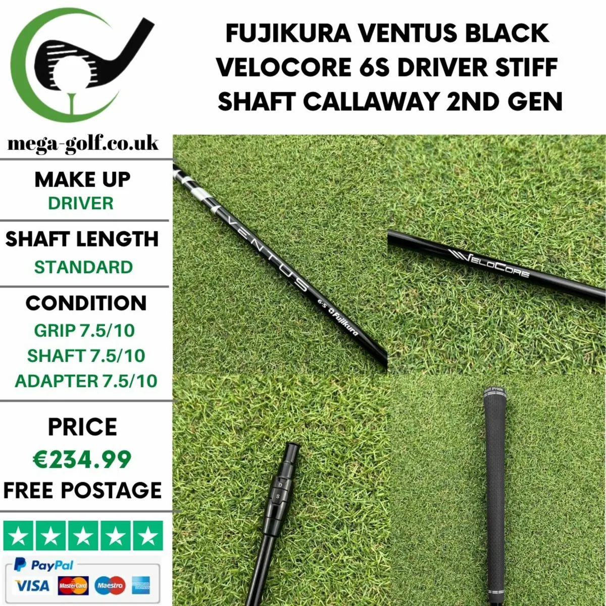 Fujikura Ventus Black Velocore 6S Driver Shaft - Image 1