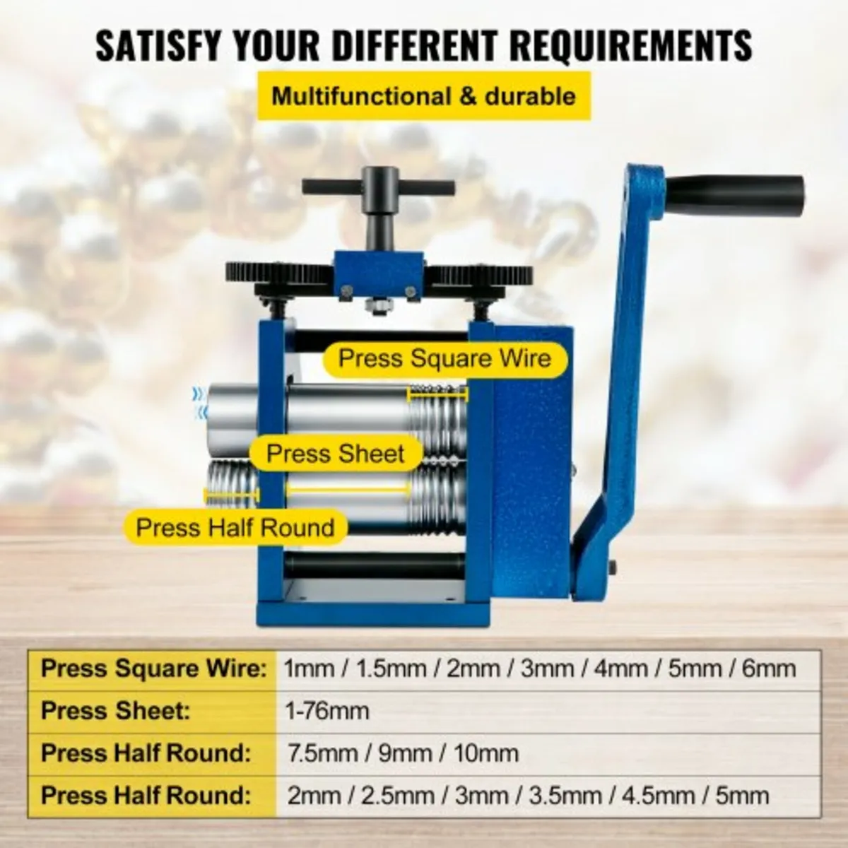 Rolling Mill 4.4"/112mm Jewelry Rolling Mill Machi - Image 2