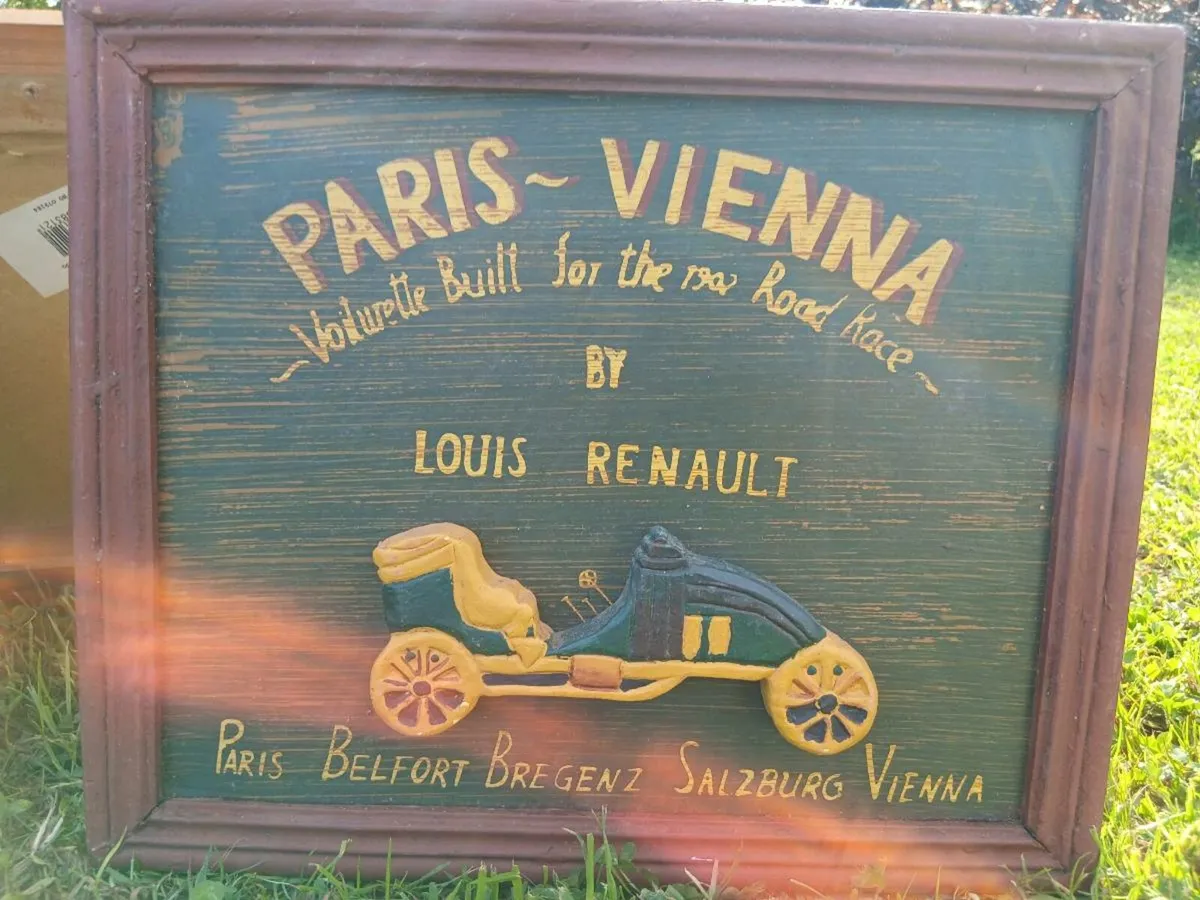 Vintage Handpainted Wooden Plaques - Image 3