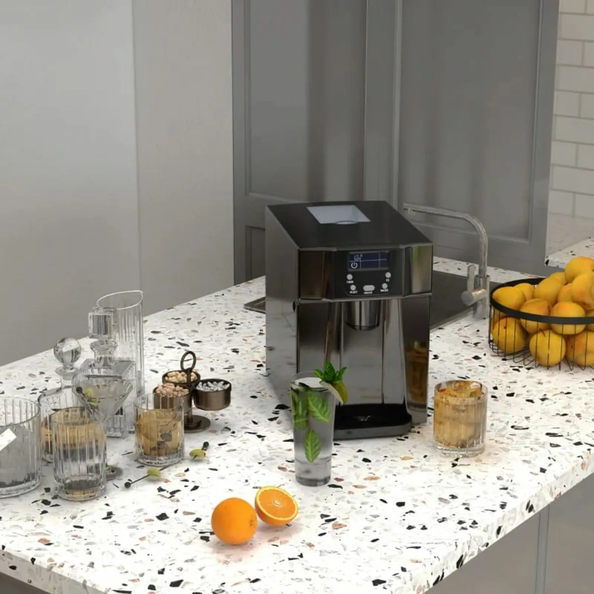 Ice Maker Machine and Water Dispenser, Counter Top - Image 3