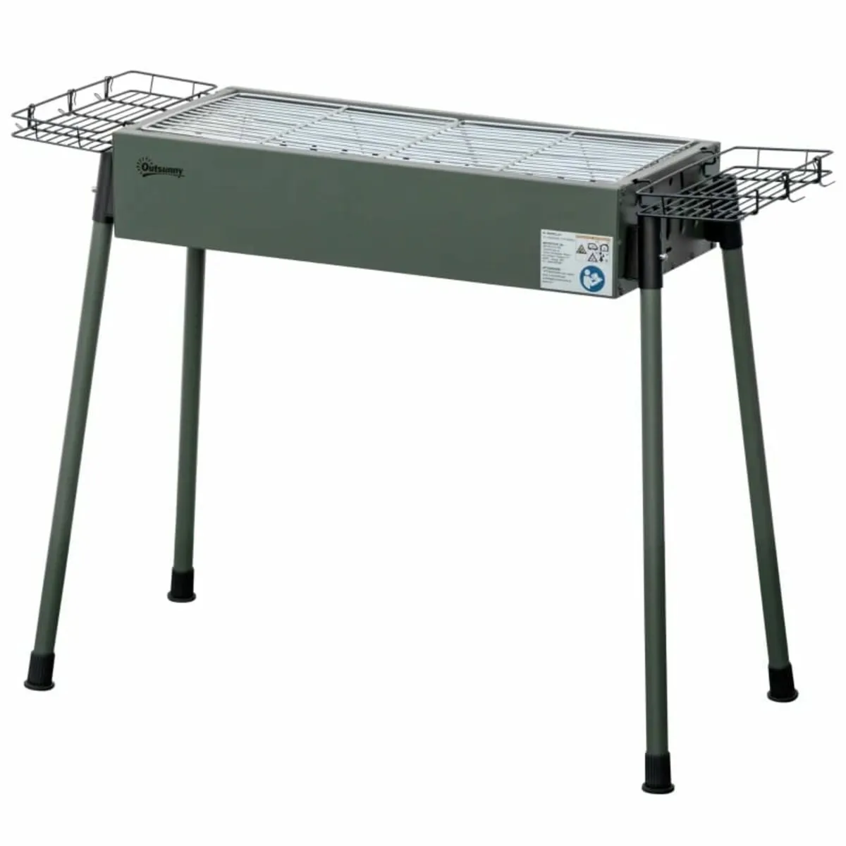 Portable Charcoal Barbecue BBQ Grill with Seasonin - Image 1