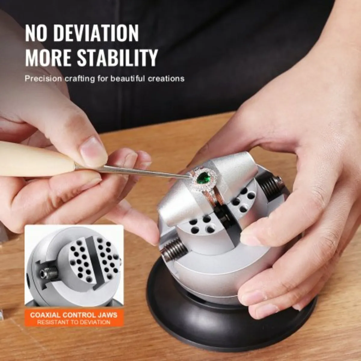 Ball Vise, 7.6 cm Engraving Setting Tool, 360° Rot - Image 3