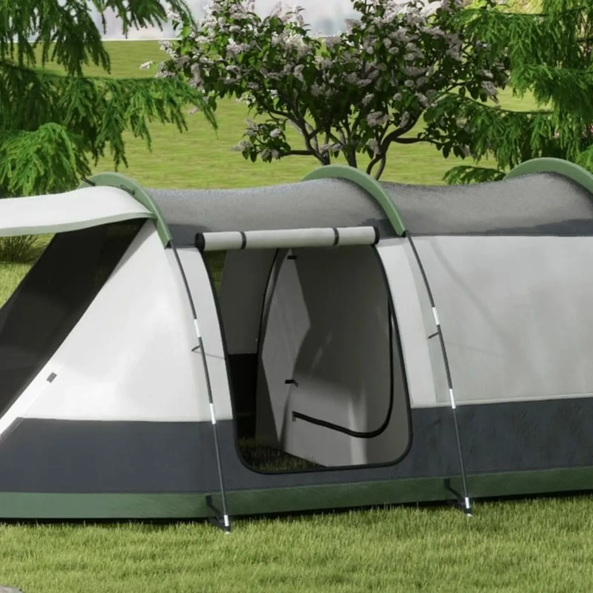 Three-Man Camping Tent, with Two Rooms and Porch - - Image 4